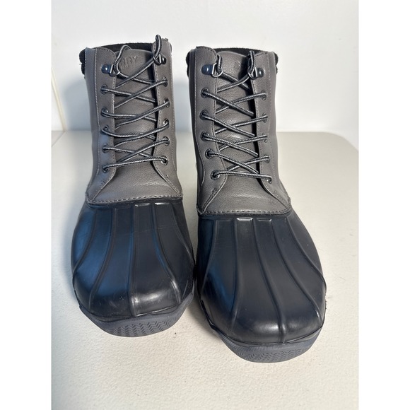 Sperry Other - Sperry Top-Sider Avenue Duck Boots Charcoal Black Water Resistant Rain bootSz 13